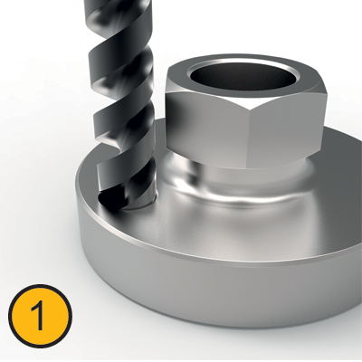 Threaded Inserts install option 1